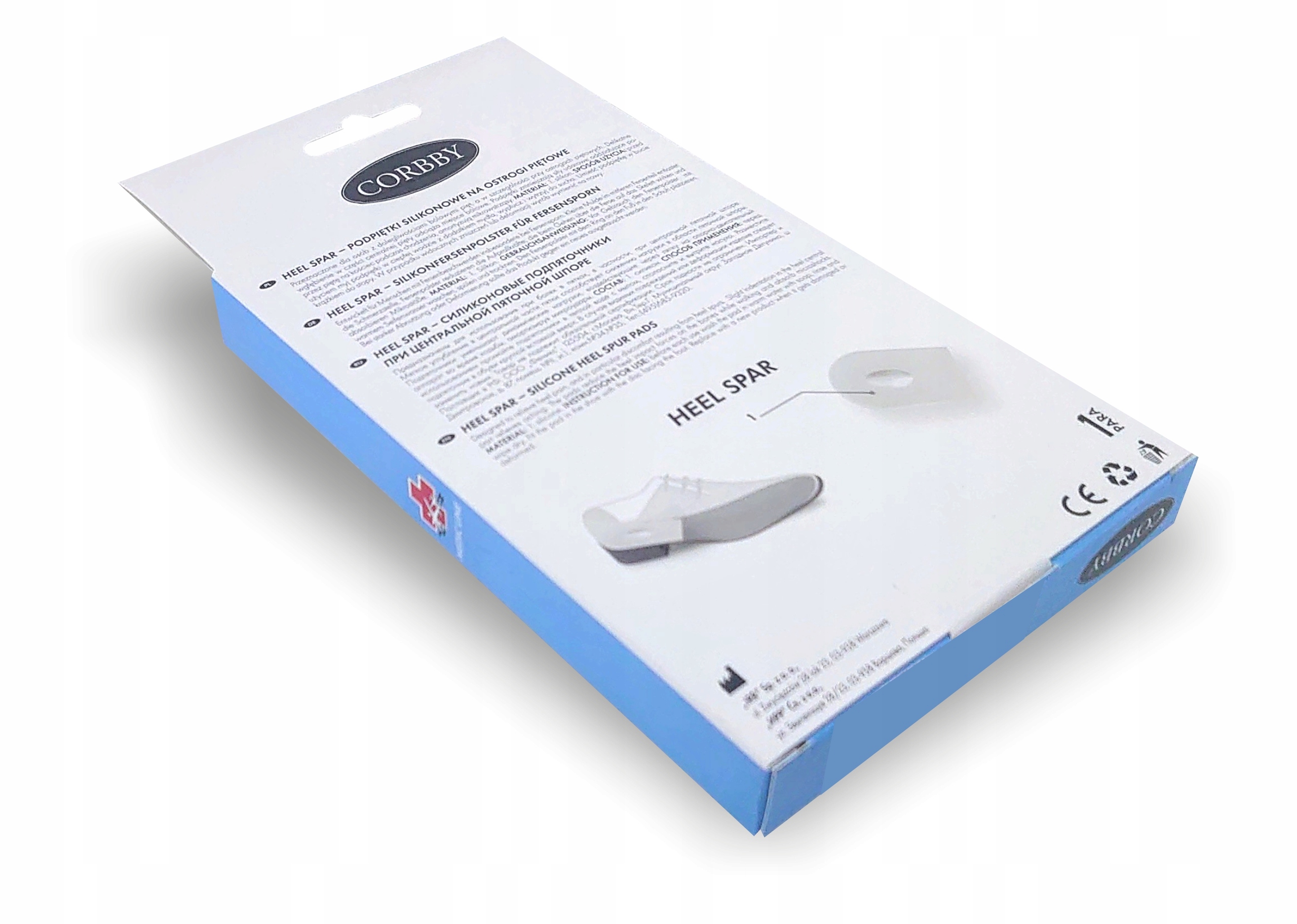 WKŁADKI DO BUTÓW OSTROGI PIĘTOWE BÓL PIĘT AMORTYZUJĄ PODPIĘTKI ŻELOWE 35-38 Typ żelowe