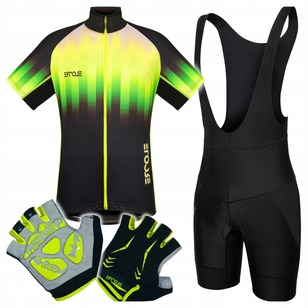 Pánský cyklistický overal vel XL, tričko, Kraťasy rukavice