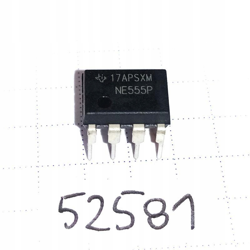 Układ Scalony Texas Instruments NE555 zegar RC 500kHz DIP8 x2