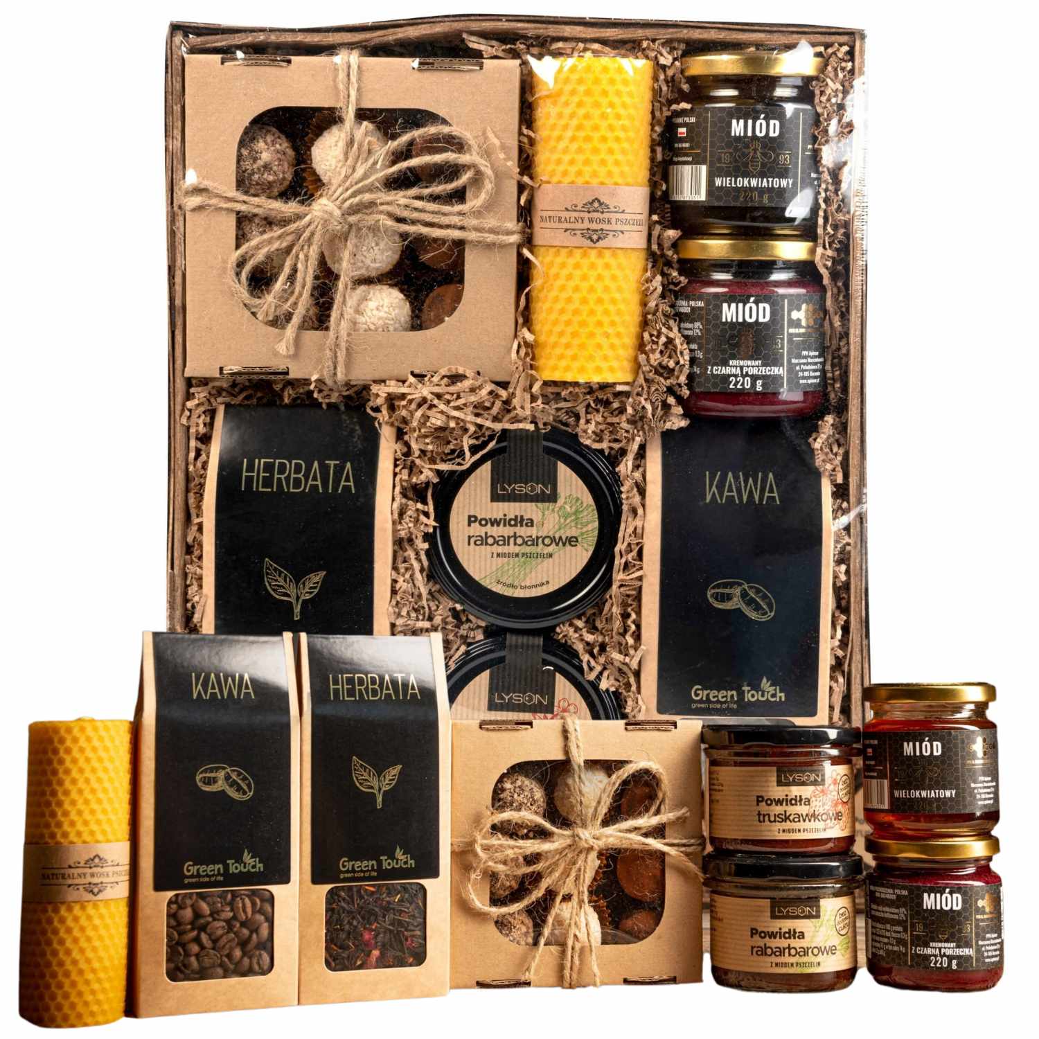 Levně Dárkový Koš Sada Čaj Káva Lanýže Dárek Na Velikonoce Velikonoční