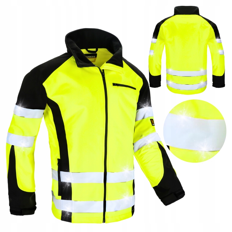 Kurtka robocza Softshell męska przejściowa Odblaskowa Bhp ocieplana Procera