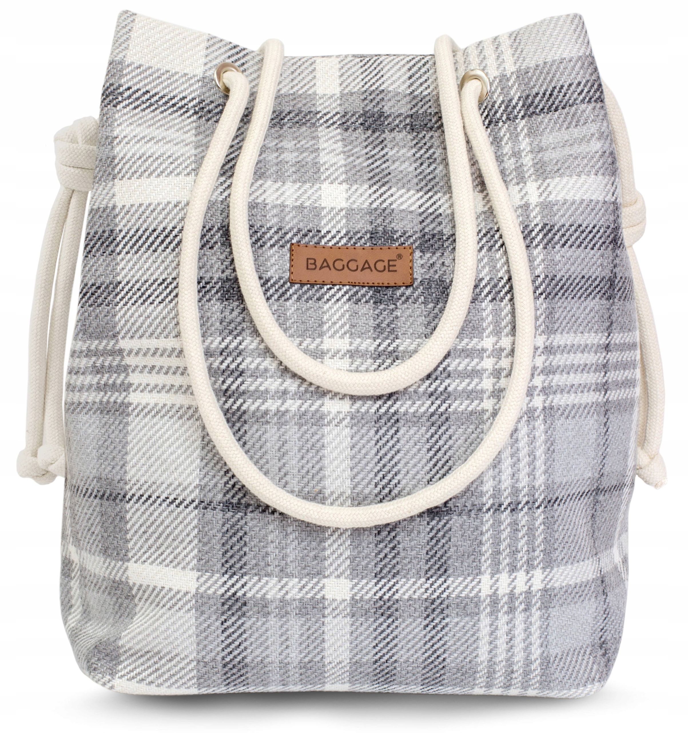 

Torebka Worek Krata Kratka Torba Baggage Shopper