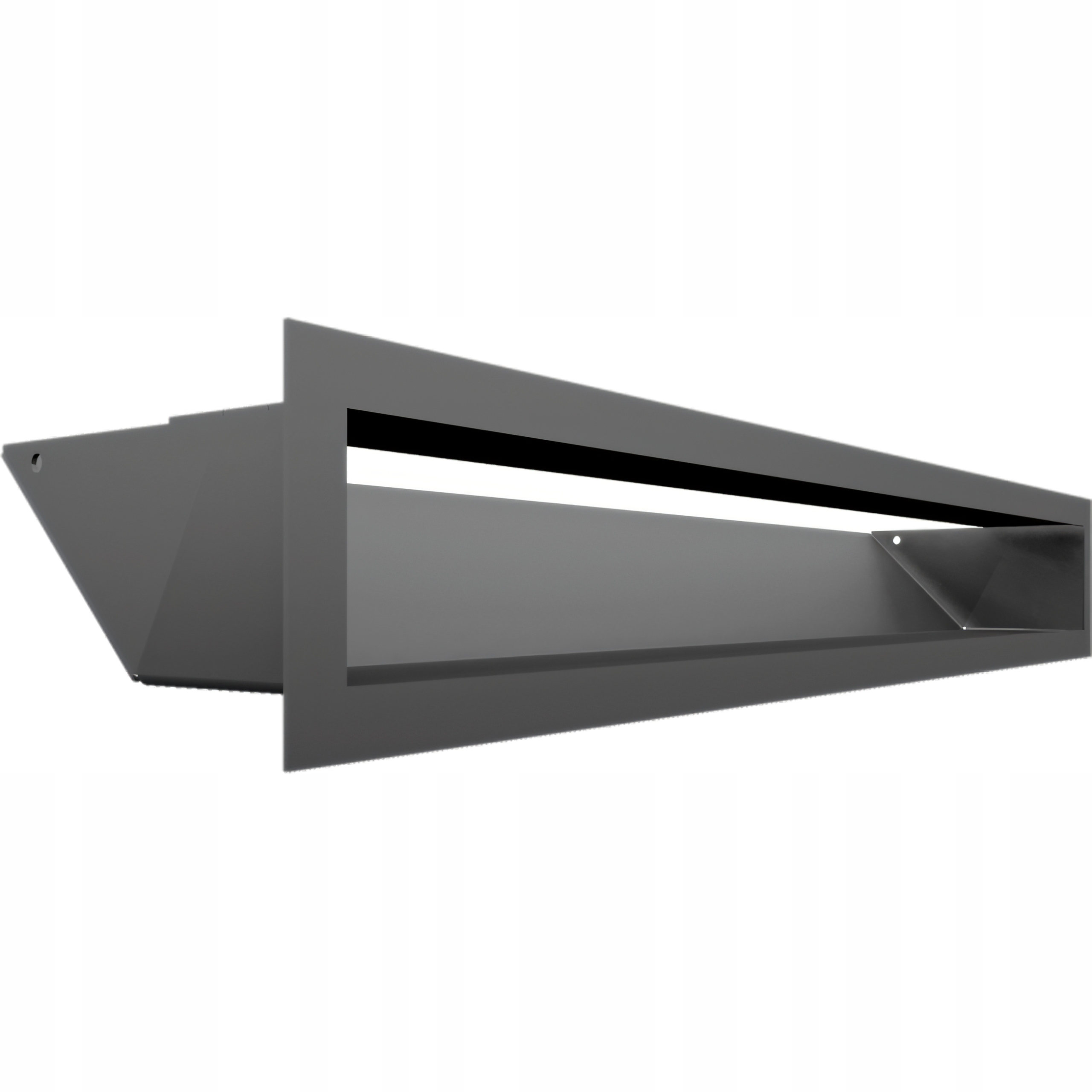 Ventilační krbová mřížka Luft Sf Slim 9x60 cm, grafitová