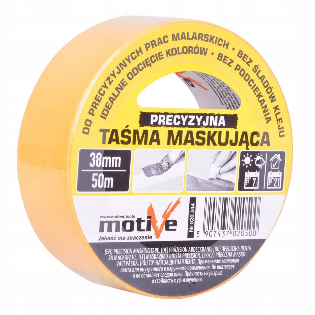 TAŚMA MASKUJĄCA PRECYZYJNA 38MM/50M MOTIVE