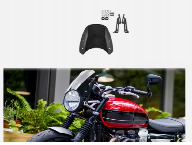 TopX Doplnkové Sklo Triumph Bonneville Scrambler 1200 19 22 Ovečka
