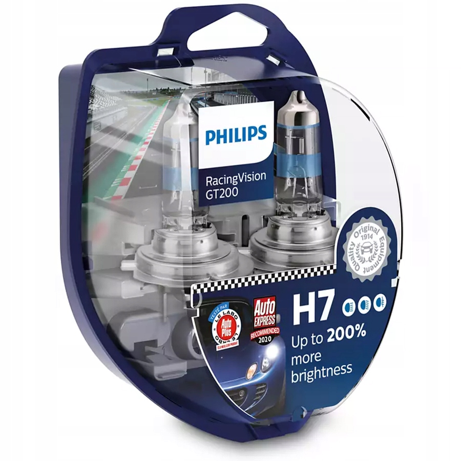 

Philips Żarówki H7 12V Racing Vision GT200 +200%