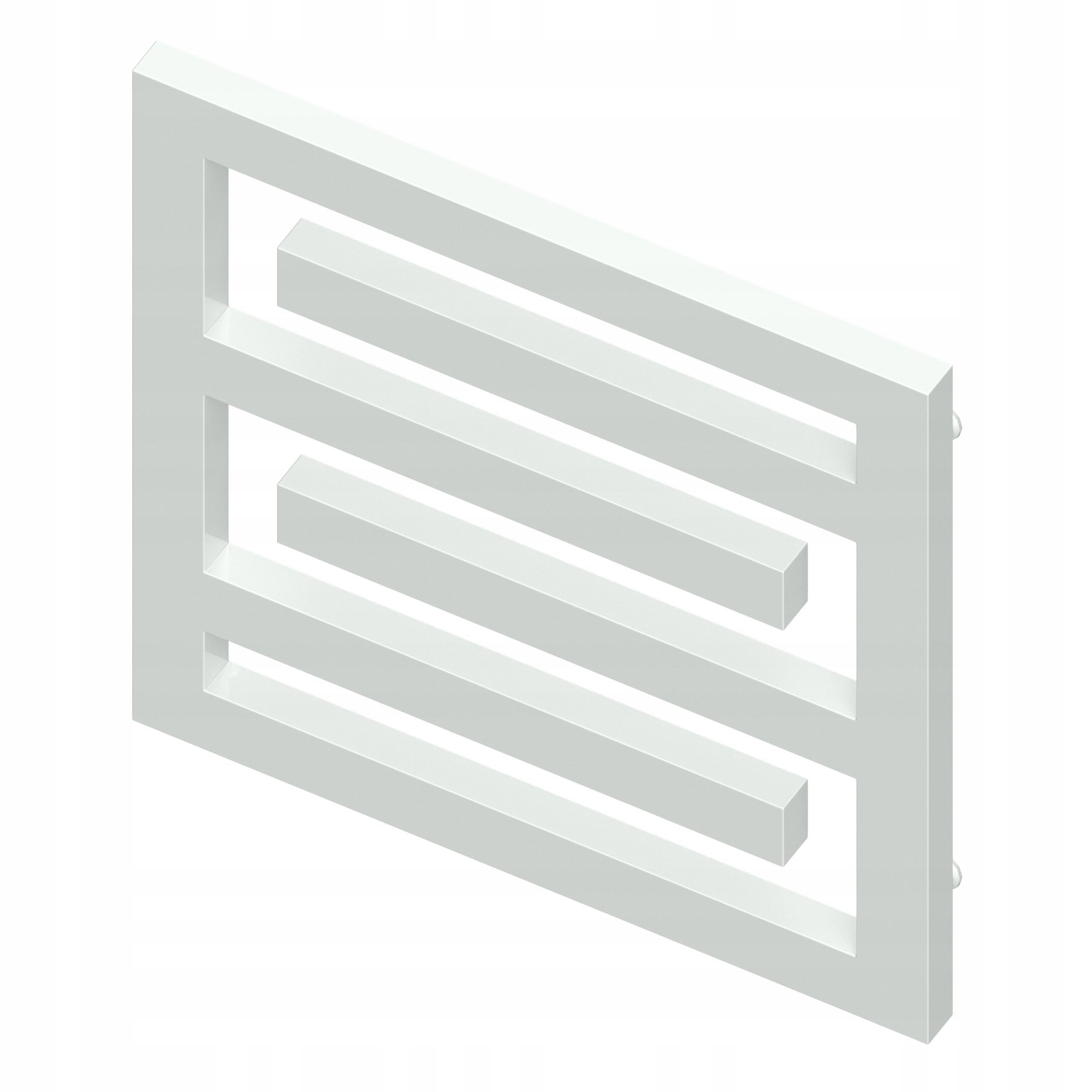 Grzejnik dekoracyjny ozdobny biały 55x55 Meander