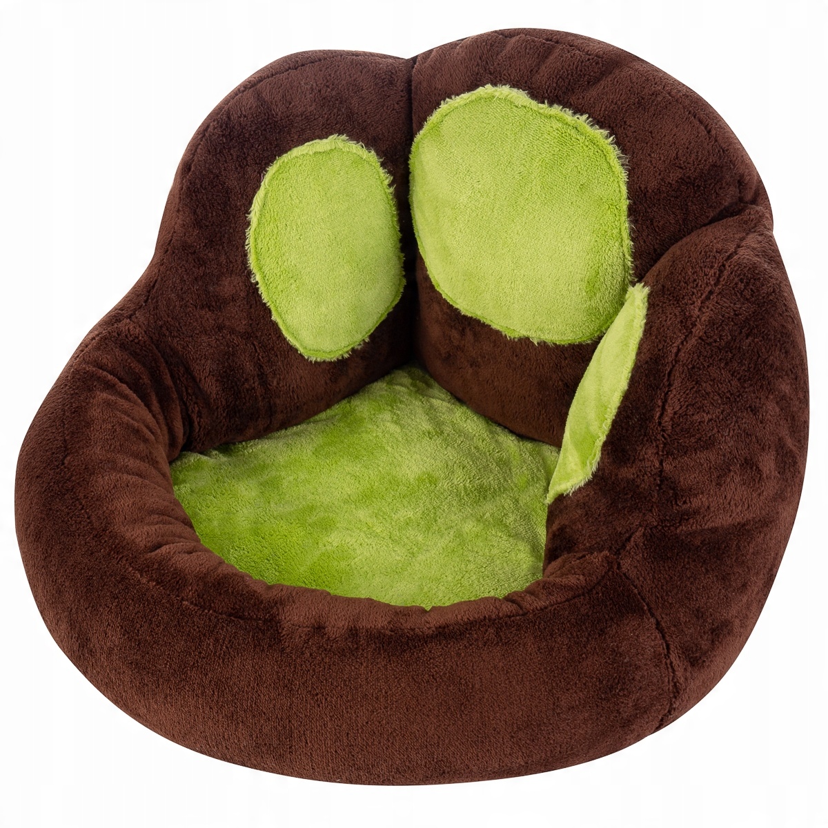 

Okrąglak z oparciem - brown-green