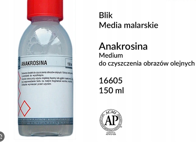 Anakrosina Blik czyszczenie obrazów 150ml