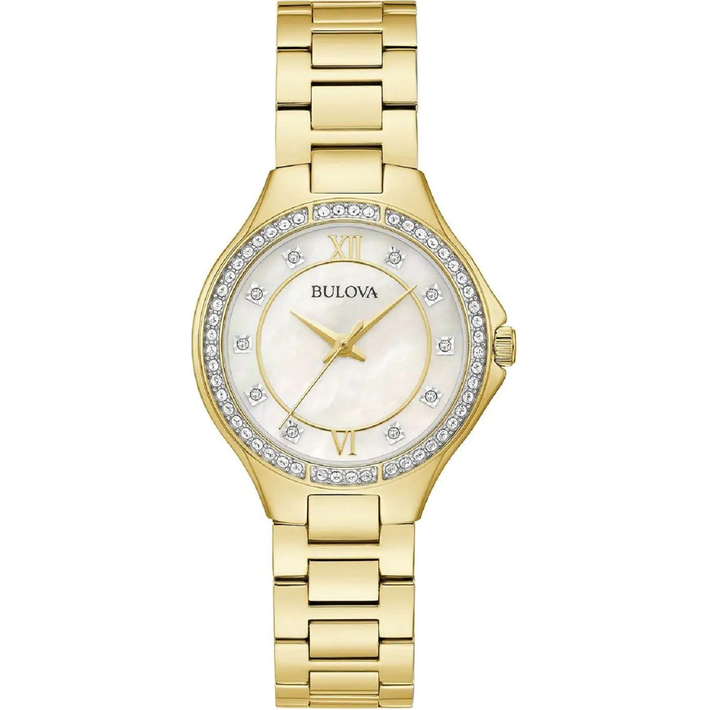 Dámské hodinky Bulova 98L295 Zirkony zlaté