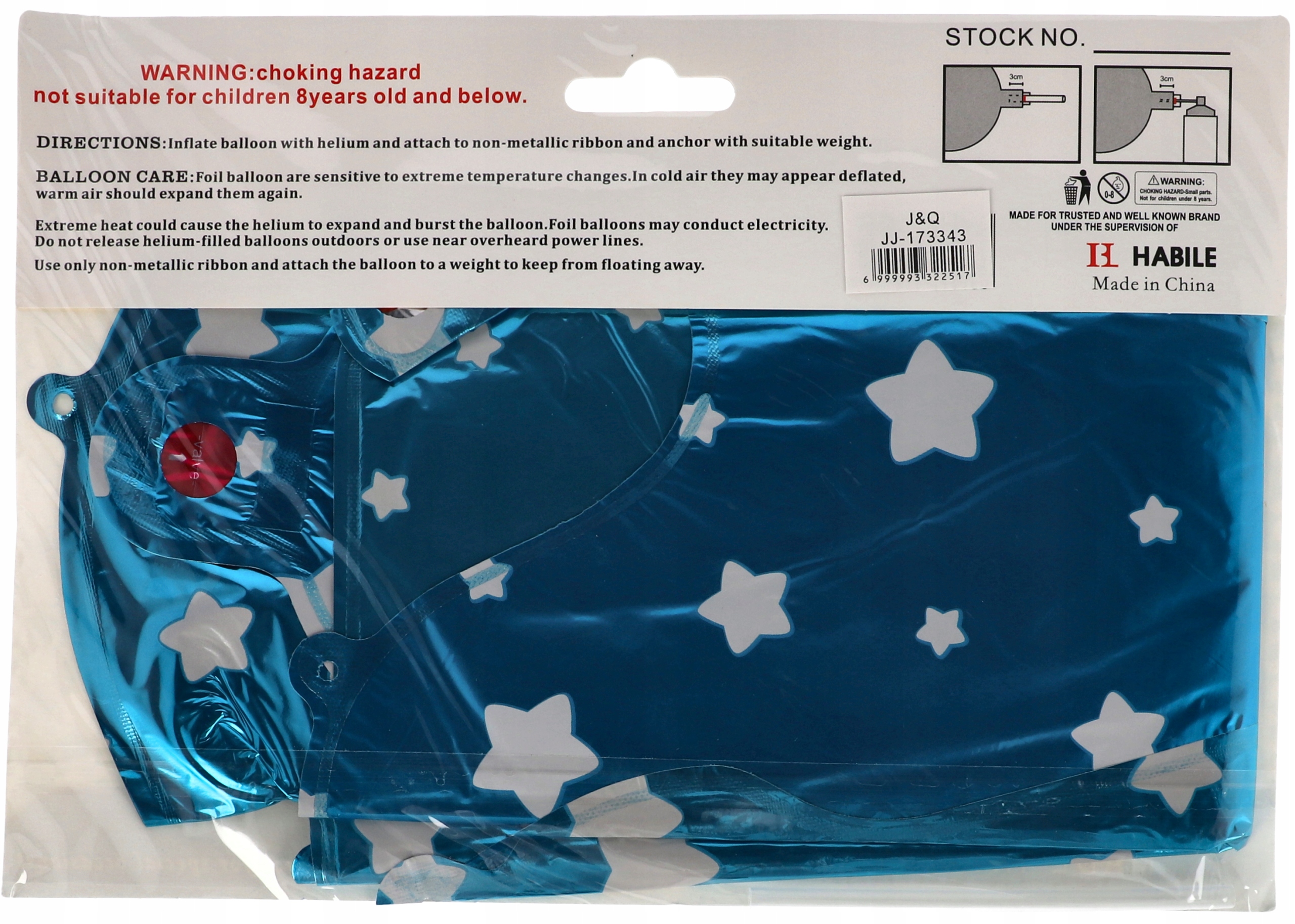 Balony napis baby shower It's a boy niebieski 43cm Stan opakowania oryginalne