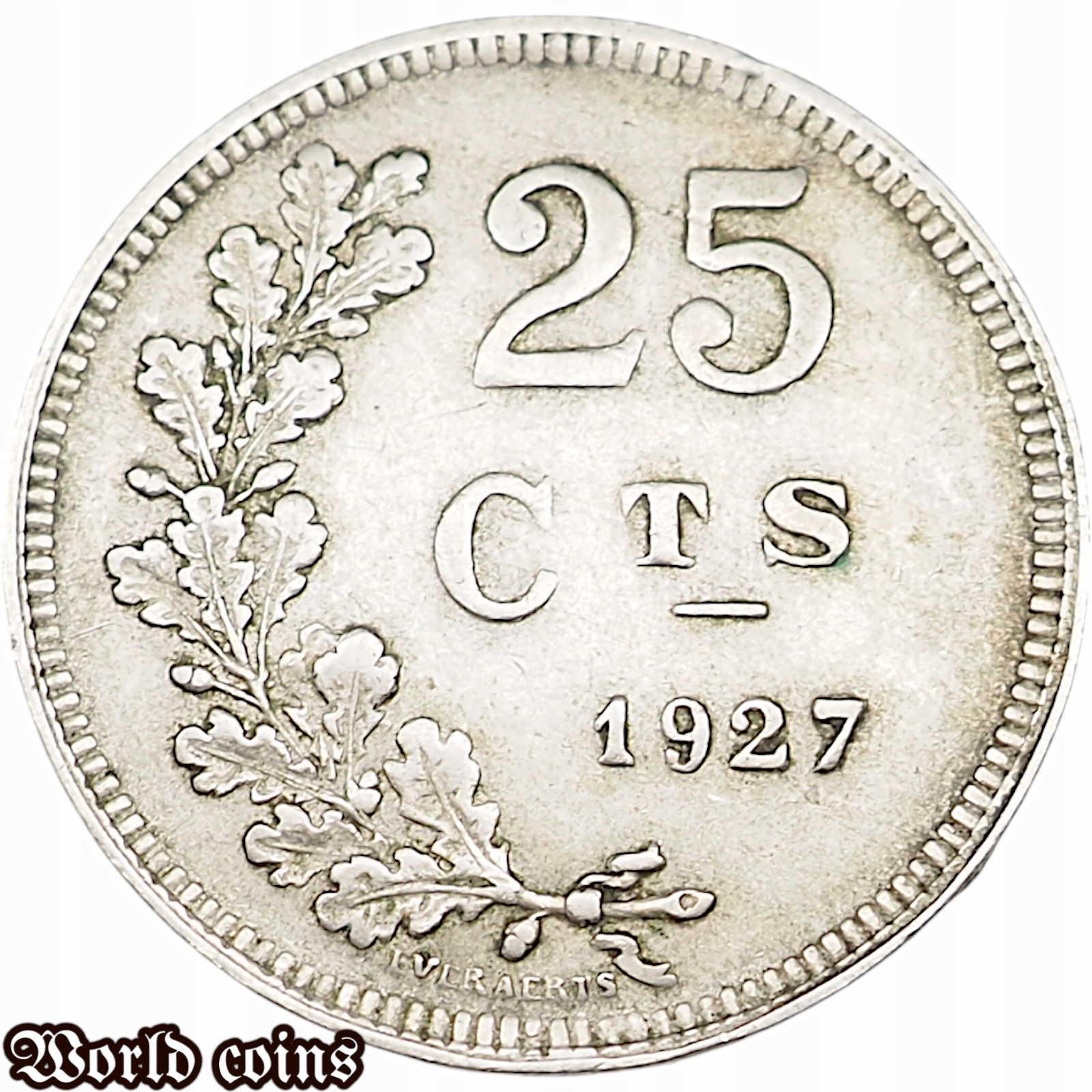 25 CENTYMÓW 1927 LUKSEMBURG