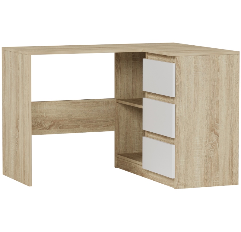 MEBLE BIURKO NAROŻNE KOMPUTER PRAWE Sonom MIX N-4P