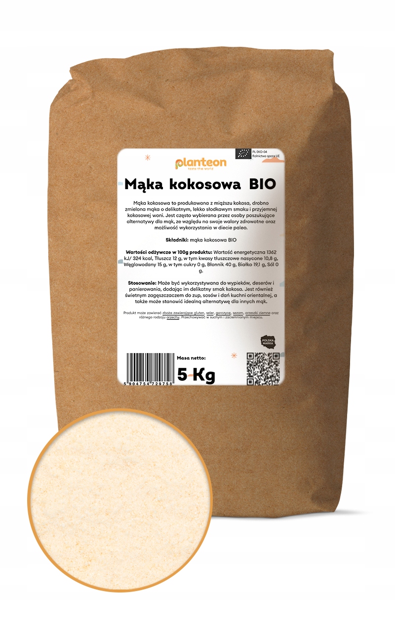 Mąka kokosowa Bio 5kg