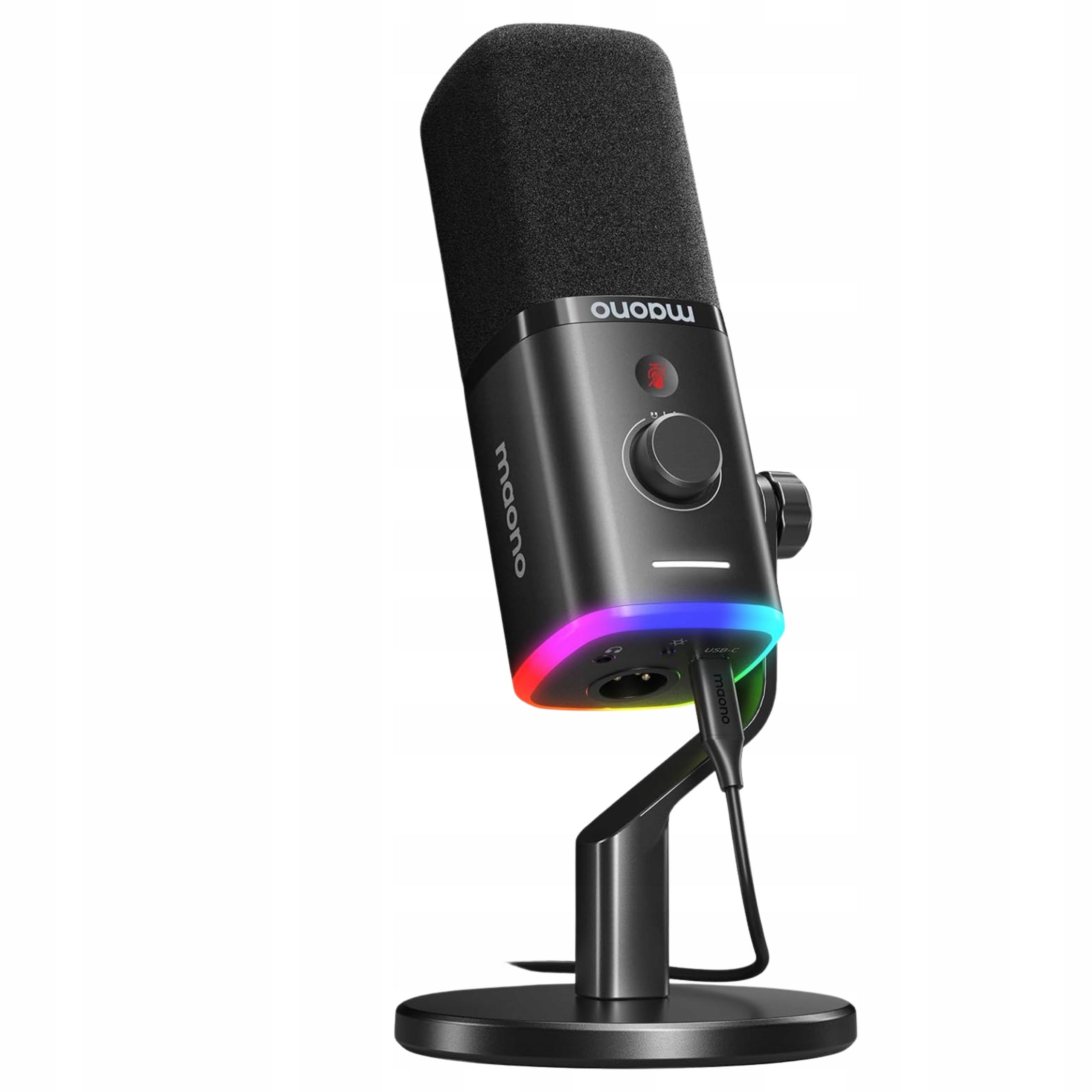 Mikrofon Gamingowy Streaming PD100X Black 24-bit/48kHz Dual Noise reduction