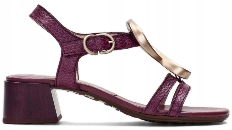 Elegantní Dámské Kožené Sandály Na Podpatku, Módní Hispanitas 37