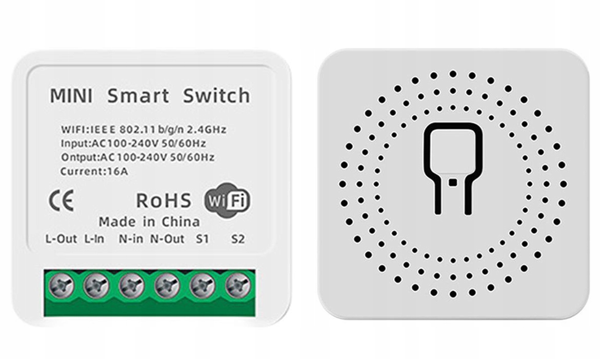 PRZEKAŹNIK PRZEŁĄCZNIK WŁĄCZNIK ŚWIATŁA WIFI TUYA DOPUSZKOWY STEROWNIK 16A EAN (GTIN) 5905954837632