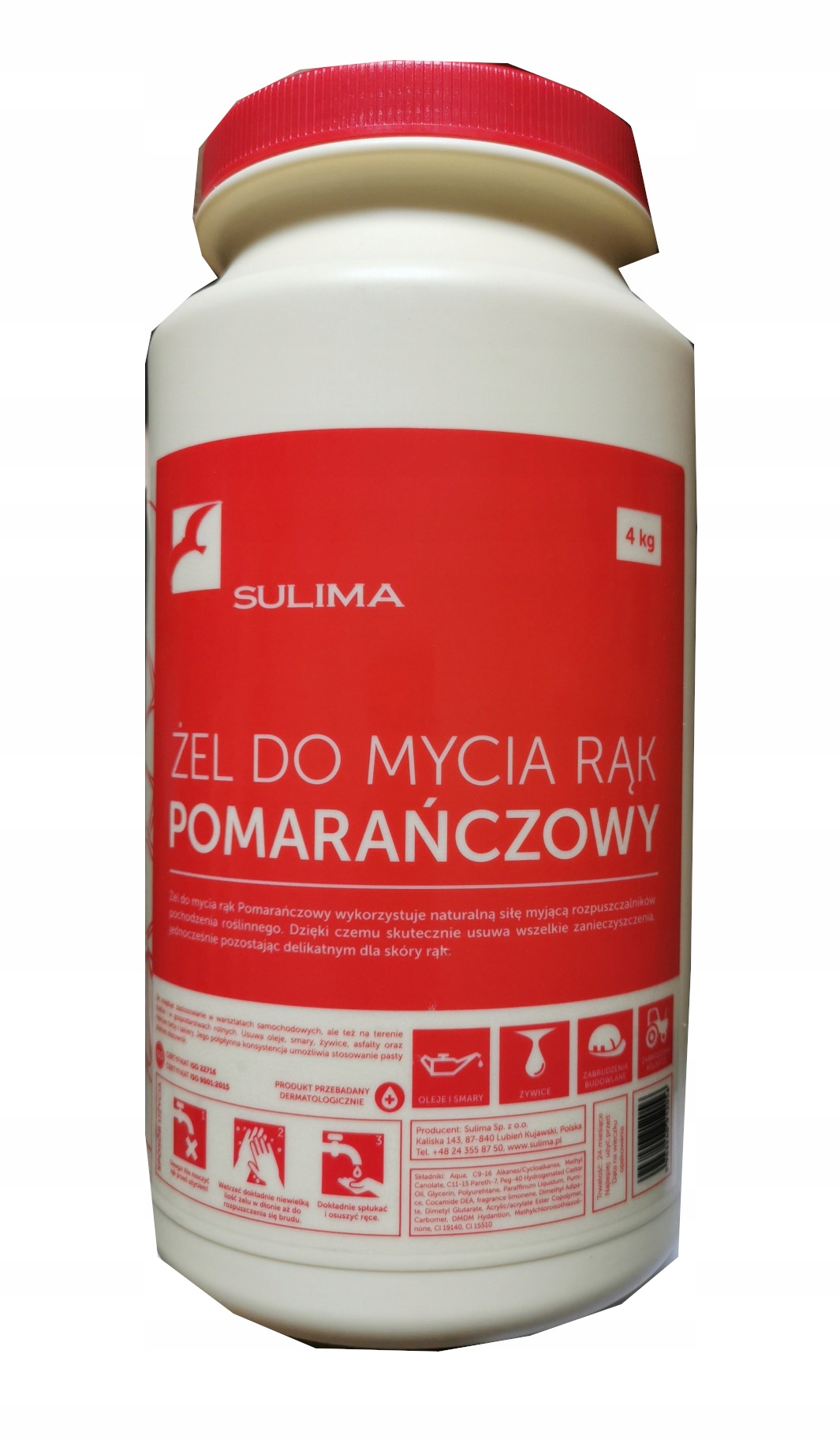

Sulima żel pomarańczowy do mycia rąk 4kg