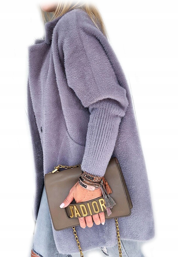 

Płaszcz Alpaka Długi Płaszczyk Wełna Kurtka M