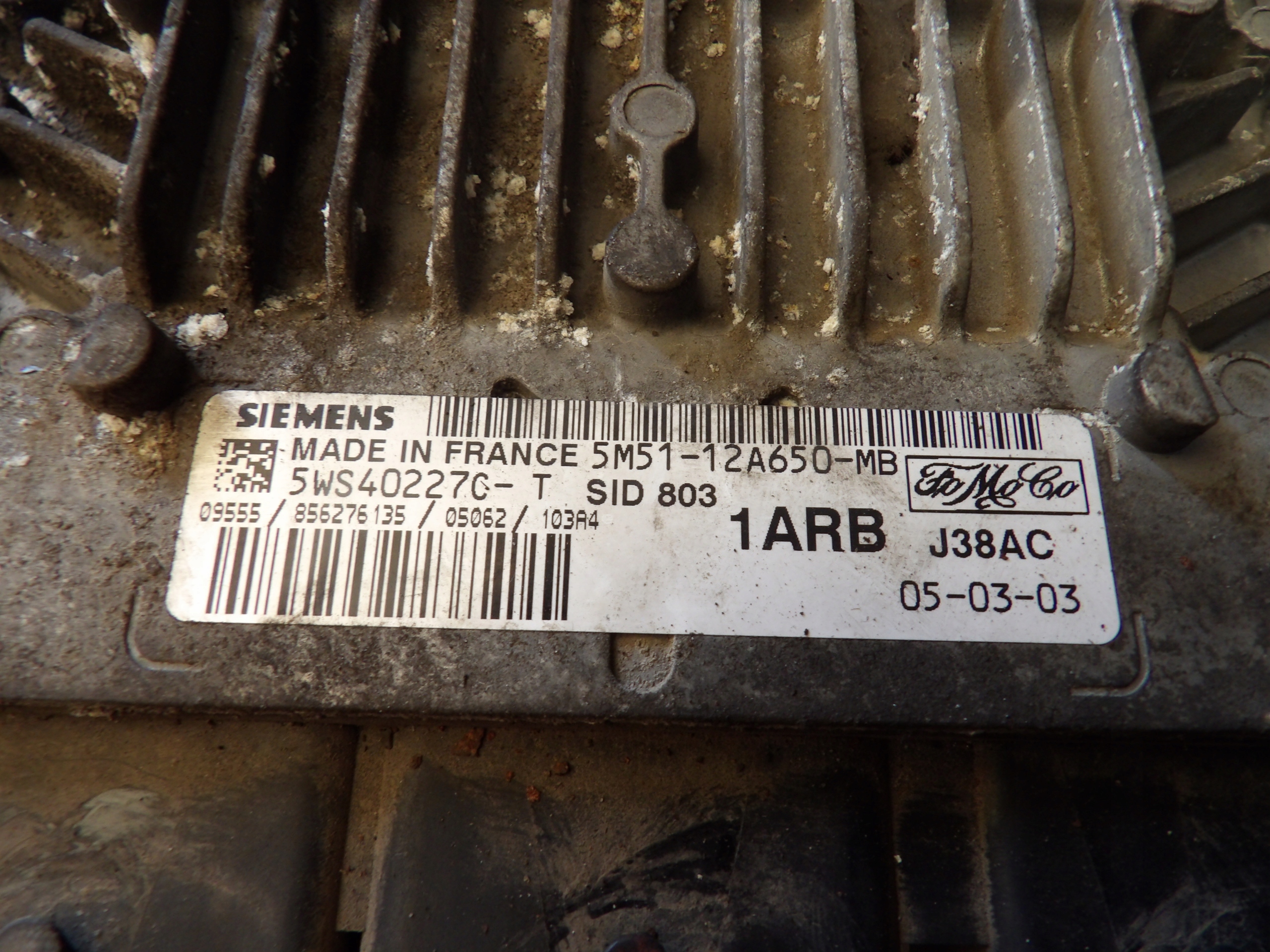 Ford Focus MK2 computer, control unit 5M51-12A650-MB 5WS40227C-T J38AC SIEMENS