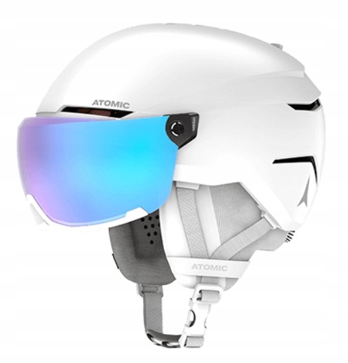 Kask i gogle narciarskie Atomic Savor Visor Stereo White Heather 55-59 cm