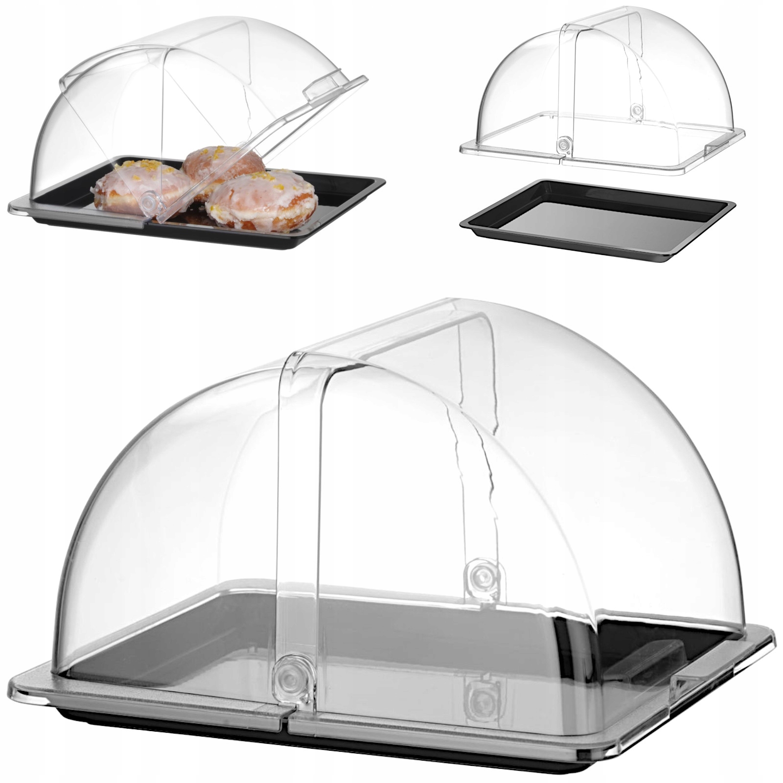 Bufetová Výstavní Vitrína S Víkem Typu Roll-top, Rozměr Gn 1/2