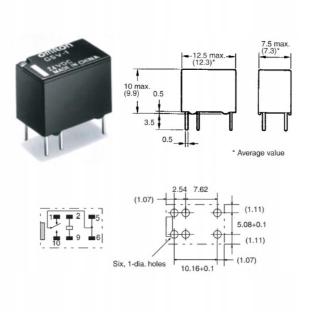 

Przekaźnik G5V-1-24V 0,5A 125VAC Spdt Omron