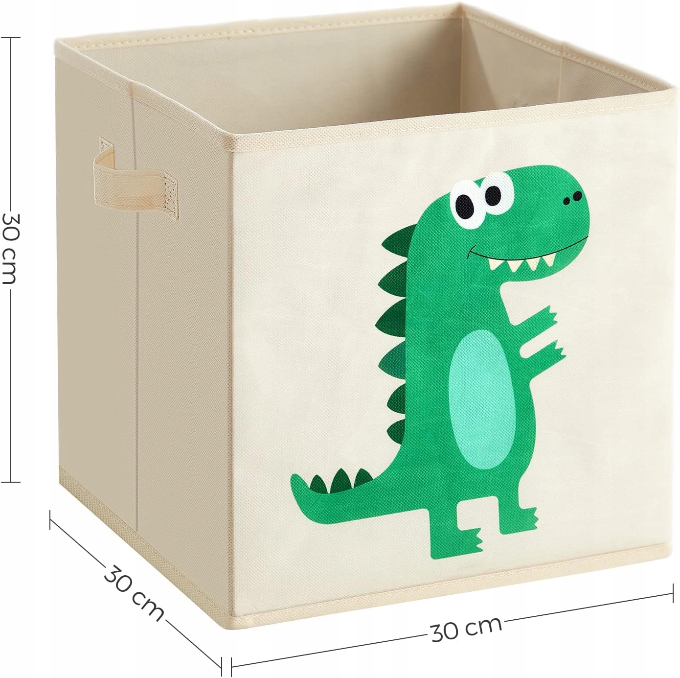 PUDEŁKA DO PRZECHOWYWANIA ORGANIZER DLA DZIECI ZESTAW 3 KOSZY MOTYW DINO Pojemność 0 l