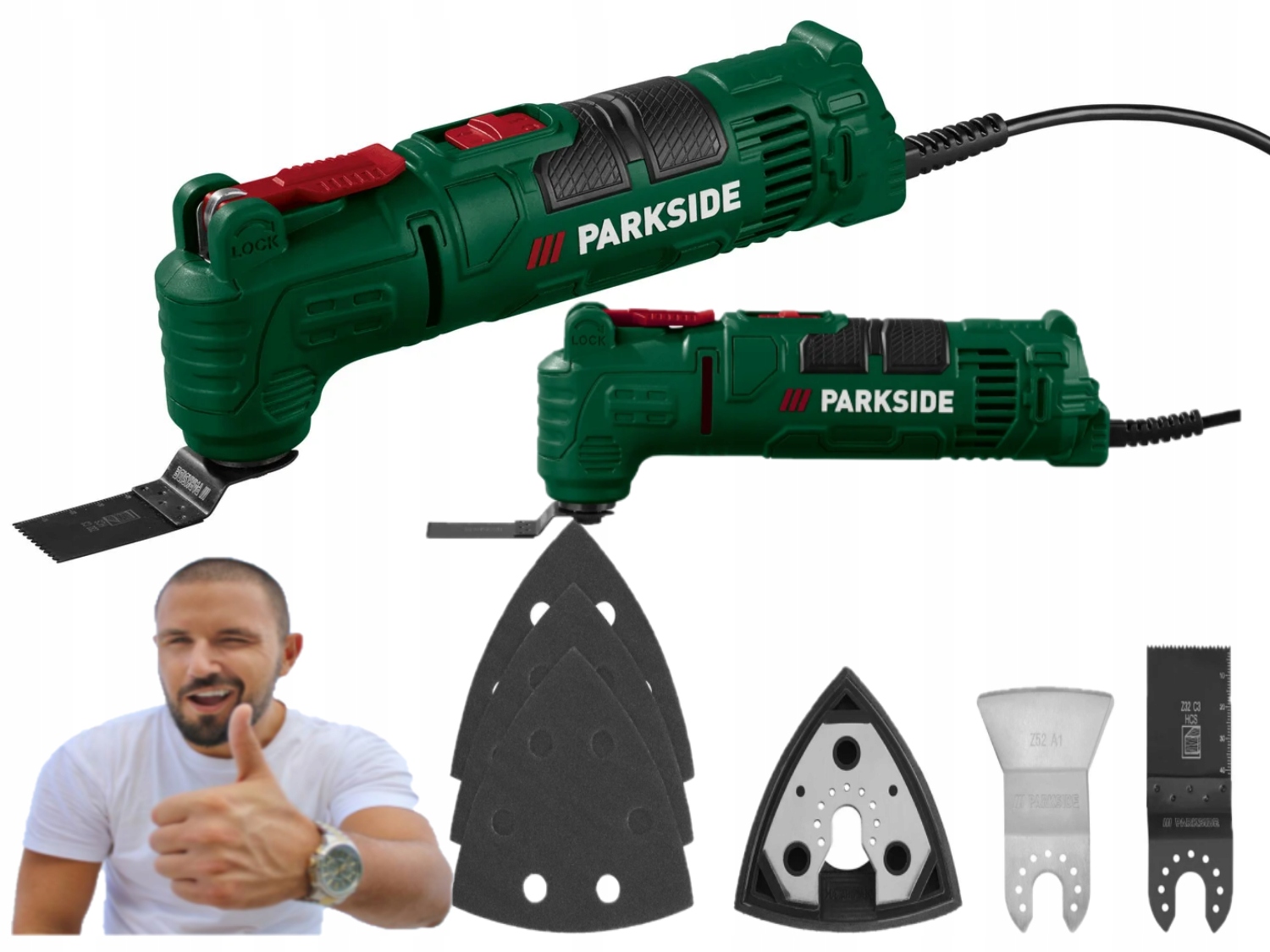 Narzędzie urzadzenie wielofunkcyjne do szlifowania Parkside akcesoria A1