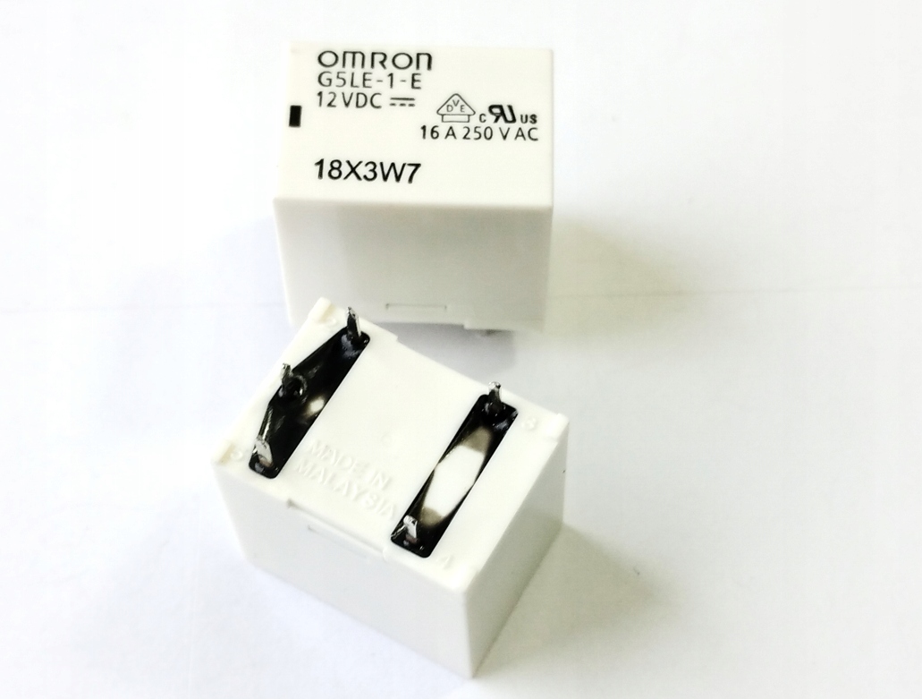 [1szt] Przekaźnik G5LE-1-E-12VDC przełączny 16A 250Vac cewka 12Vdc Omron