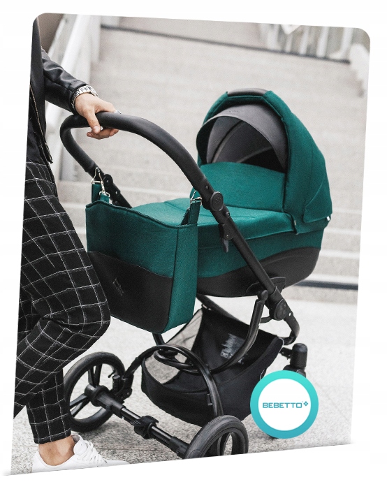 WÓZEK 4W1 BEBETTO HOLLAND 03 GR I CYBEX ATON BAZA Stelaż Aluminiowy
