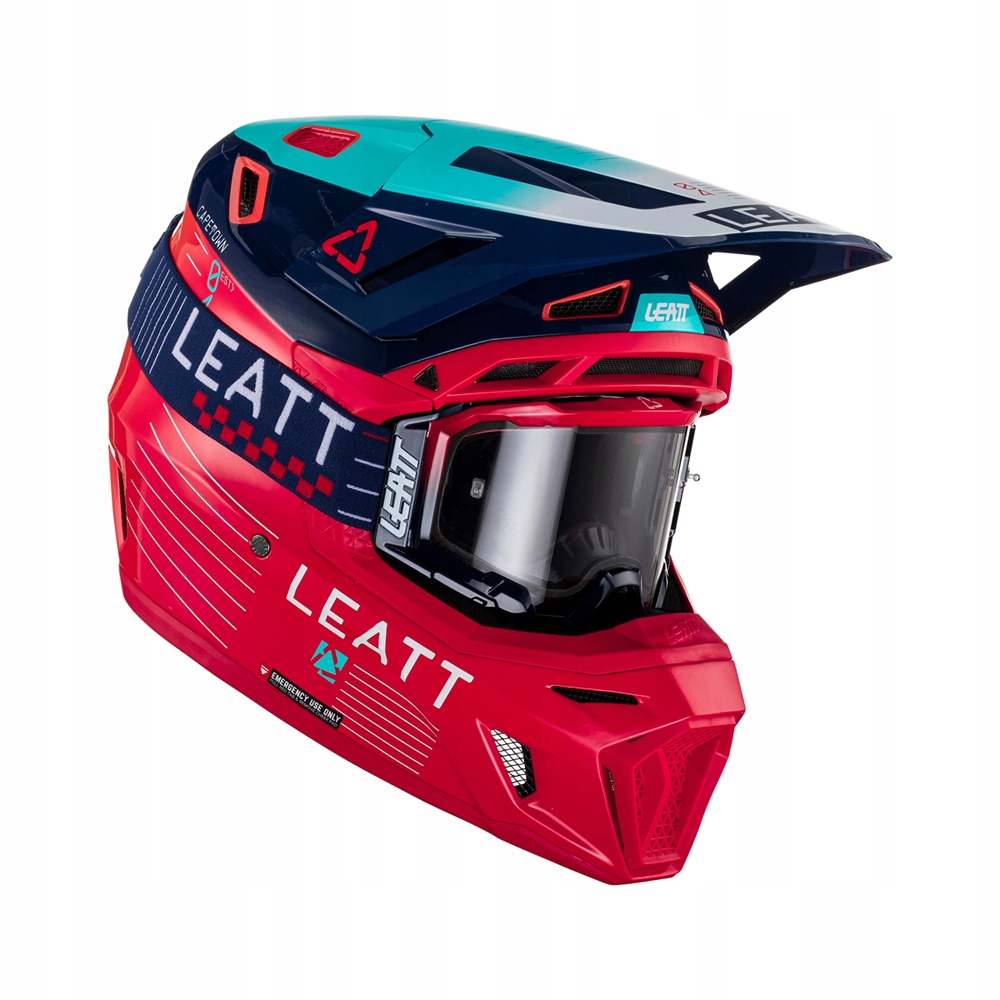 Leatt Prilba Moto 8.5 V23 (+ Okuliare Velocity 5.5 zdarma) Helmet Kit Red Farba