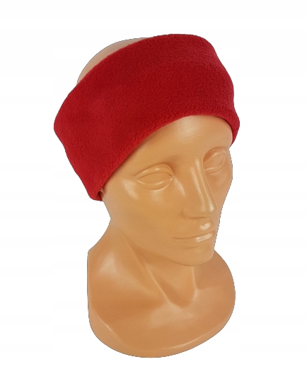 56 OPASKA z polaru polarowa szer. 8 cm CZERWONA