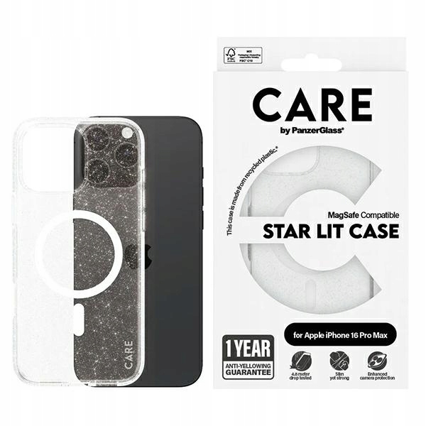 Pouzdro Pouzdro by PanzerGlass Flagship Star Lit pro iPhone 16 Pro Max 6,9" bi