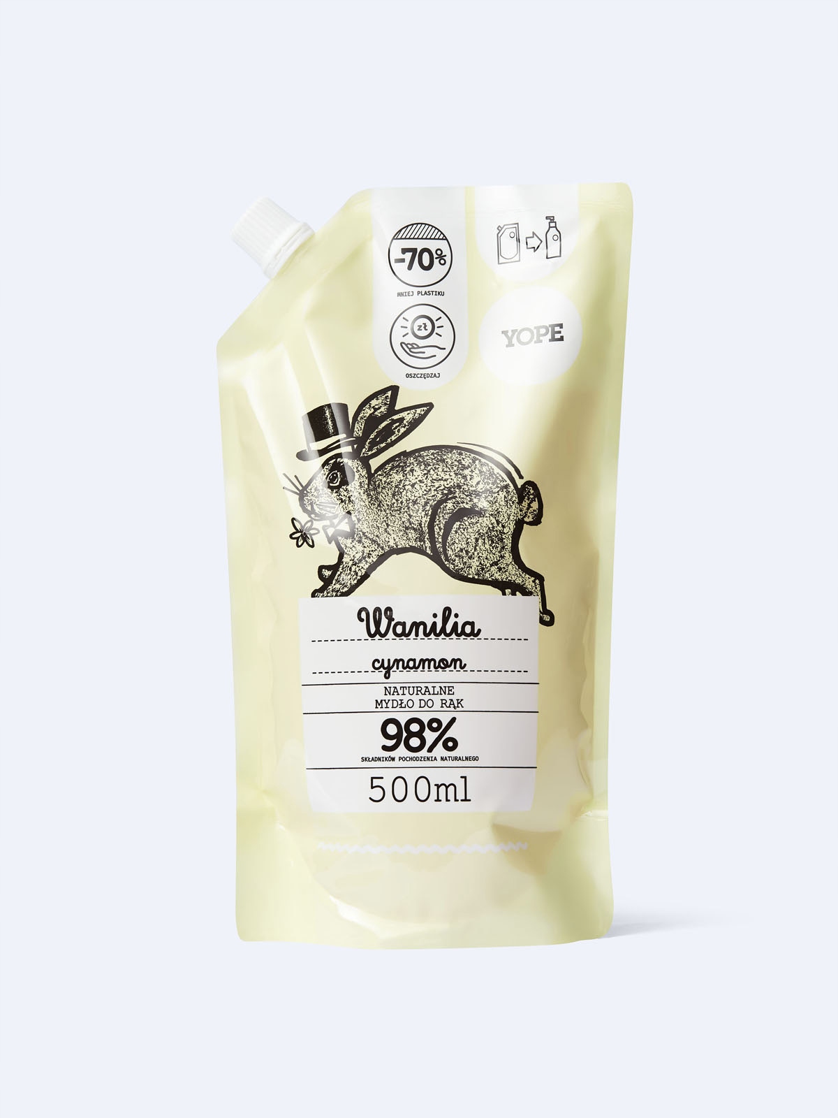 YOPE Refill naturalnego mydła do rąk Wanilia i Cynamon 500ml EAN (GTIN) 5905279370012