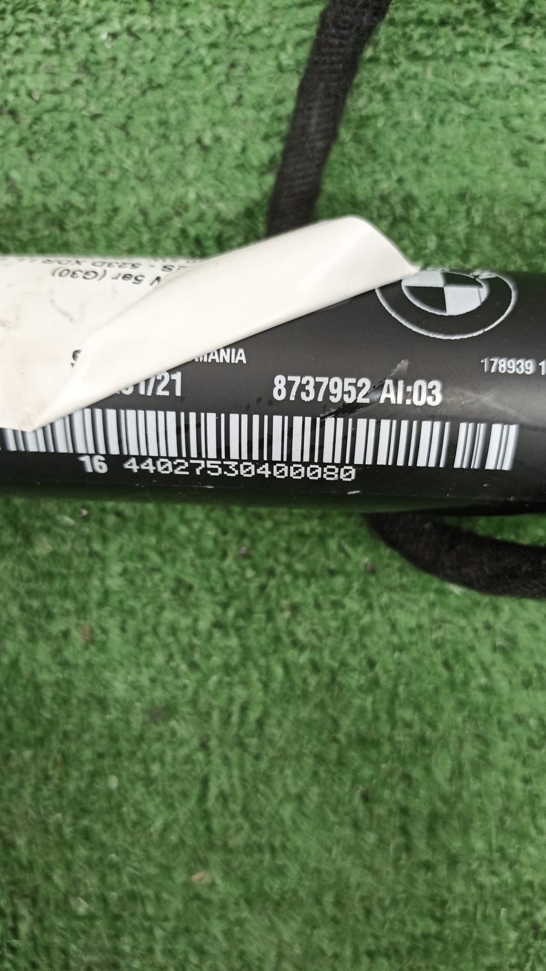 BMW 5 G30 Dämpfer heckklappe Kofferraum 8737952