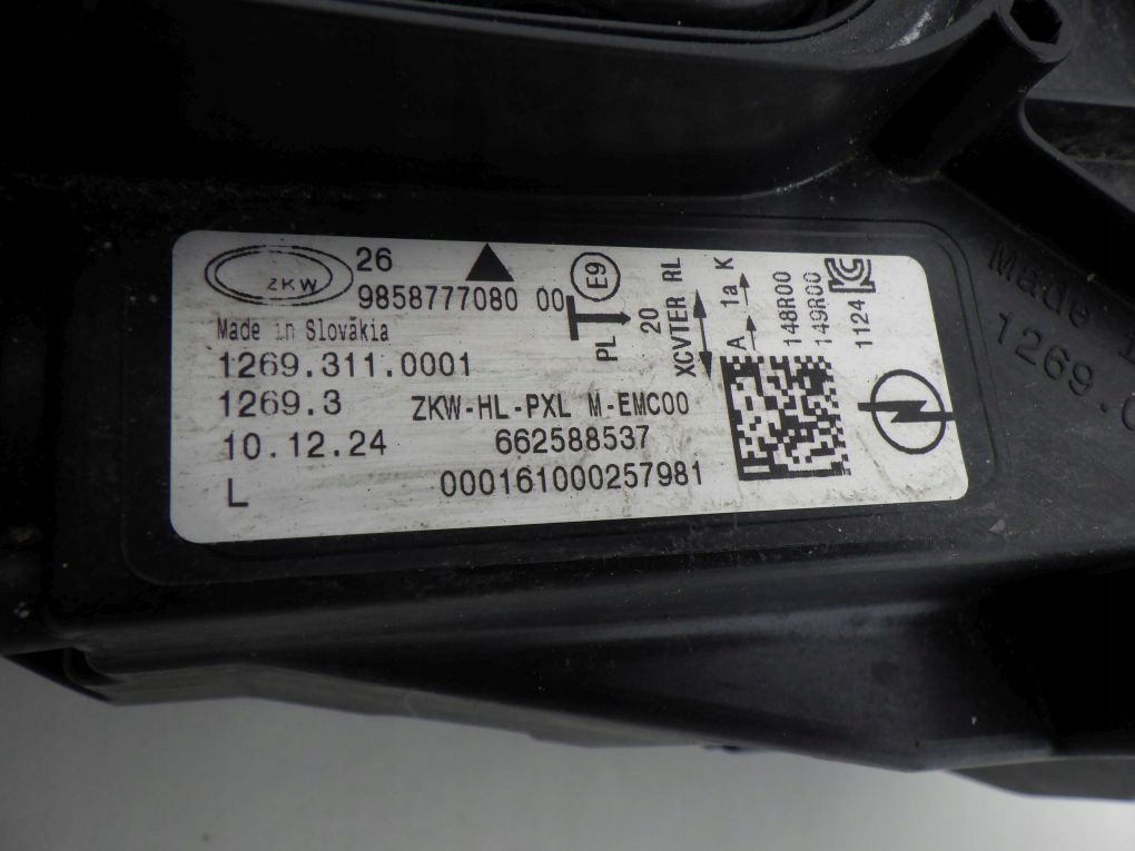 OPEL ASTRA L 6 VI FULL LED INTELLI LUX 22- light left front