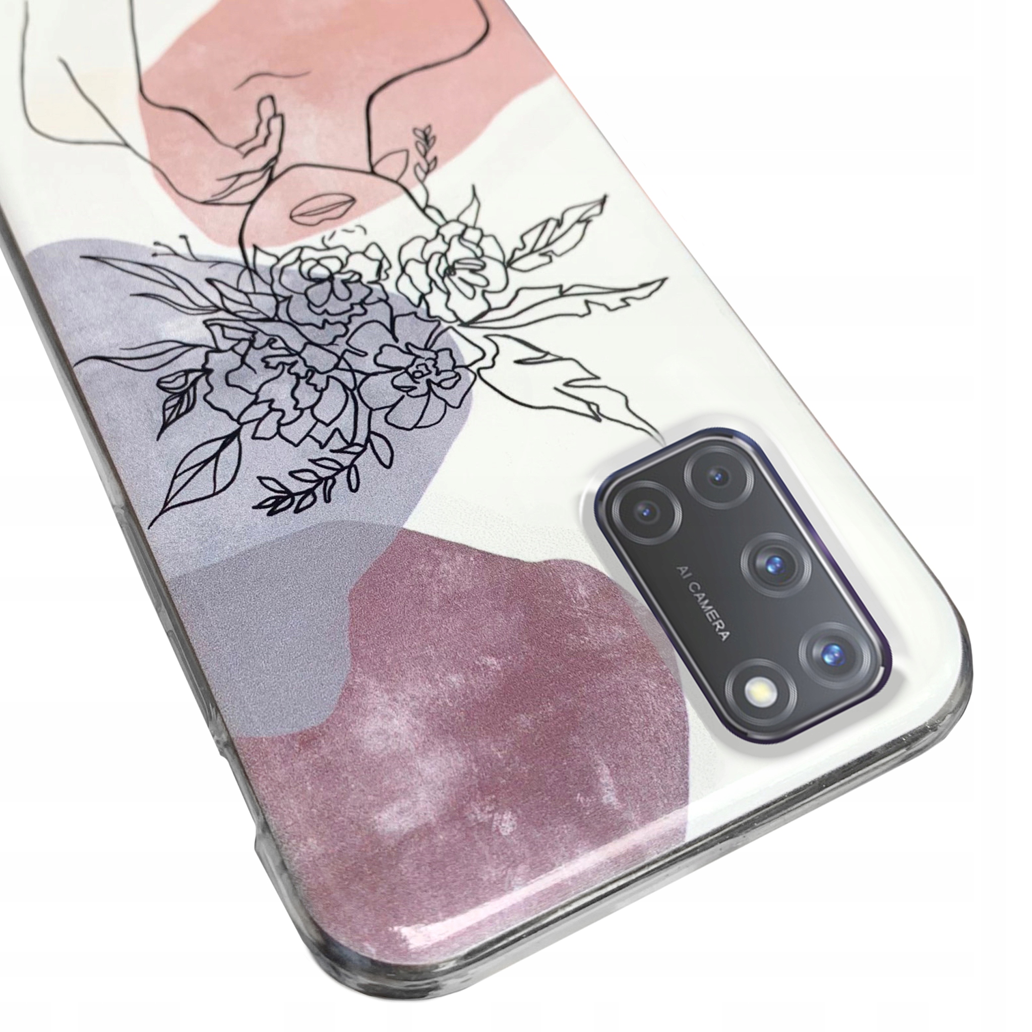 

Grube etui 2MM do Oppo A52 silikon + szkło