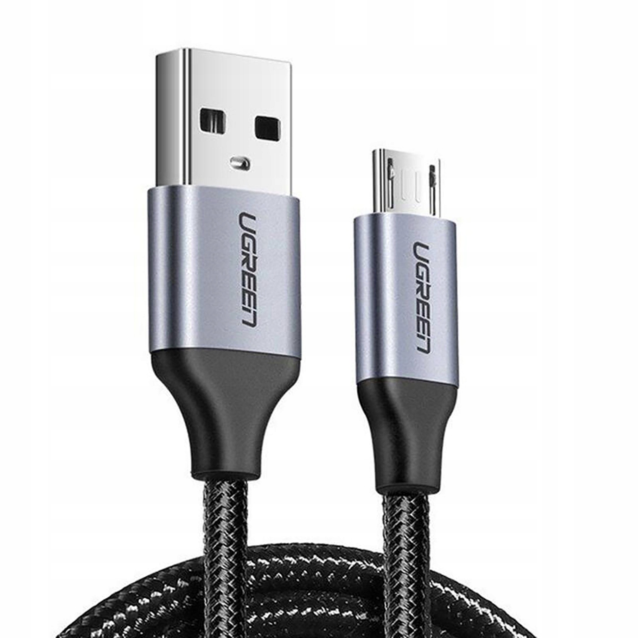 Kabel Ugreen US290 60146 Usb-a micro Usb 2.4A 1m szary