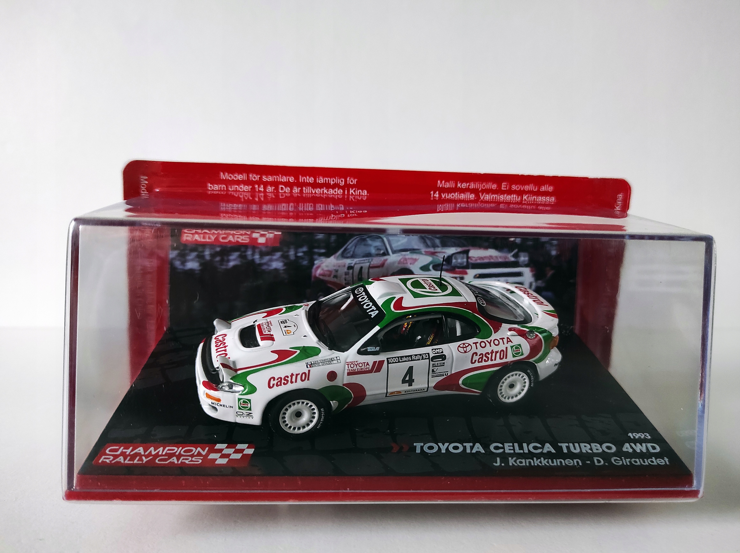 Toyota Celica Turbo 4WD Rally 1000 Laghi 1993 J.Kankkunen D.Giraudet 1:43
