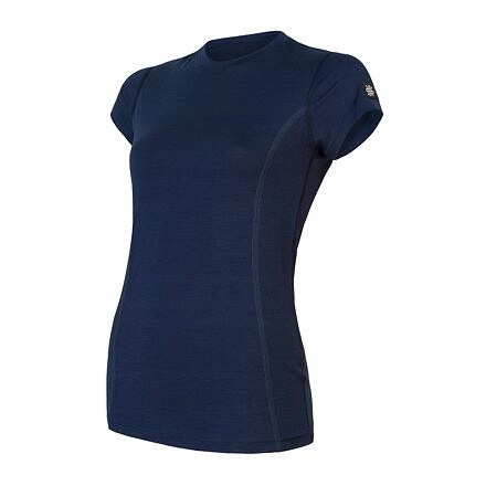 Sensor Merino Active dámské triko kr.rukáv deep blue velikost M