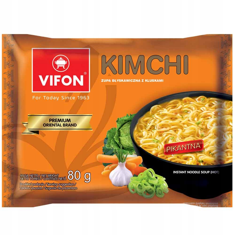 ●kimchi ZUPKA KUKSU VIFON KIMCHI 80 g (5901882110298) • Cena, Opinie