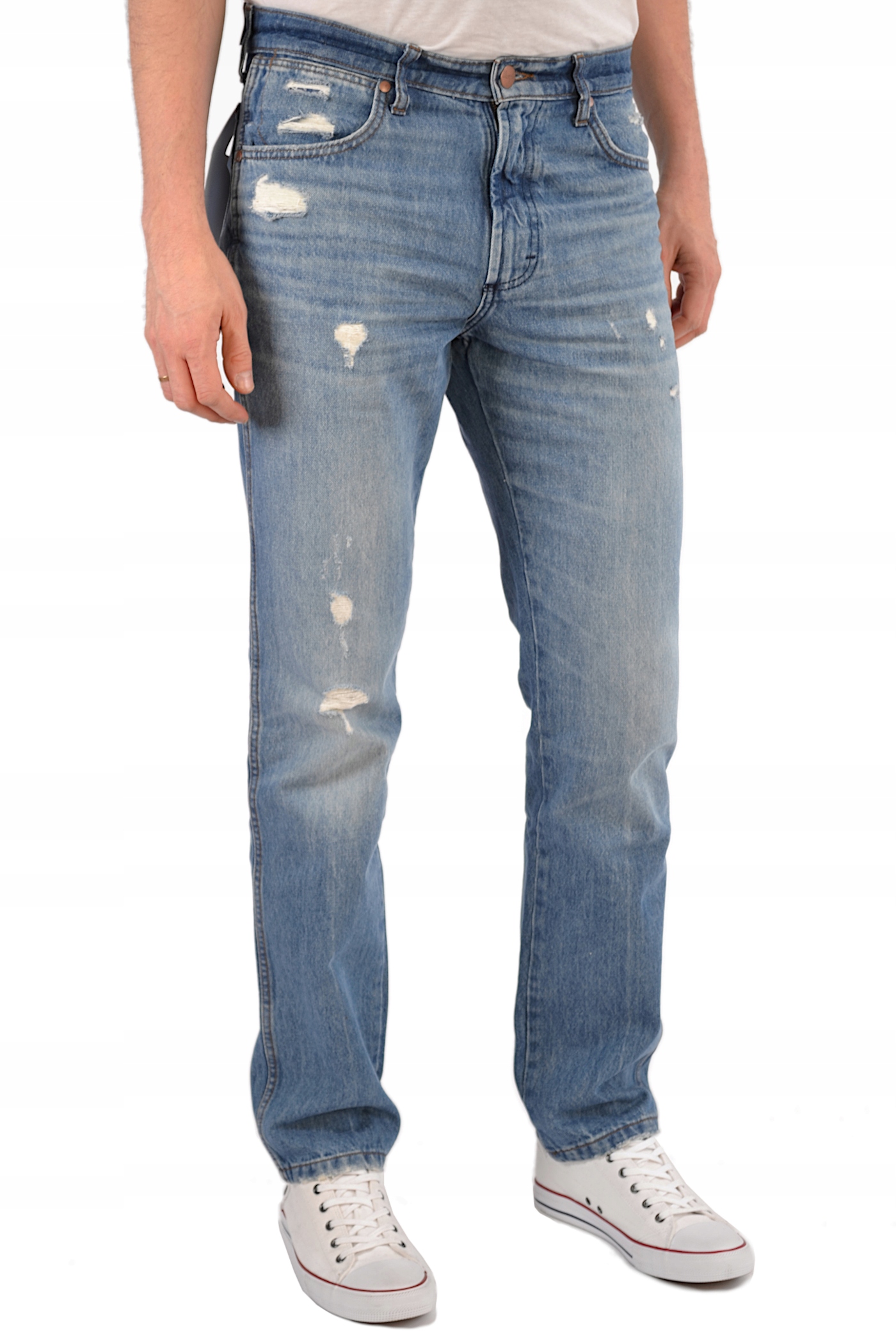 WRANGLER GREENSBORO 803 FADED BLUE JEANSY W46 L34 Marka Wrangler