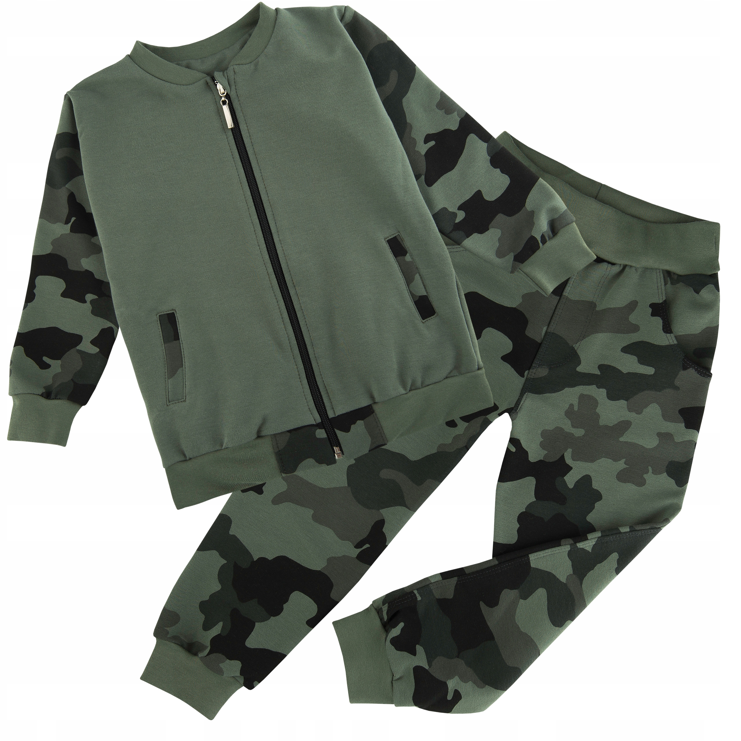 

Dres Dziecięcy moro 74 bluza spodnie dresowe Mrofi