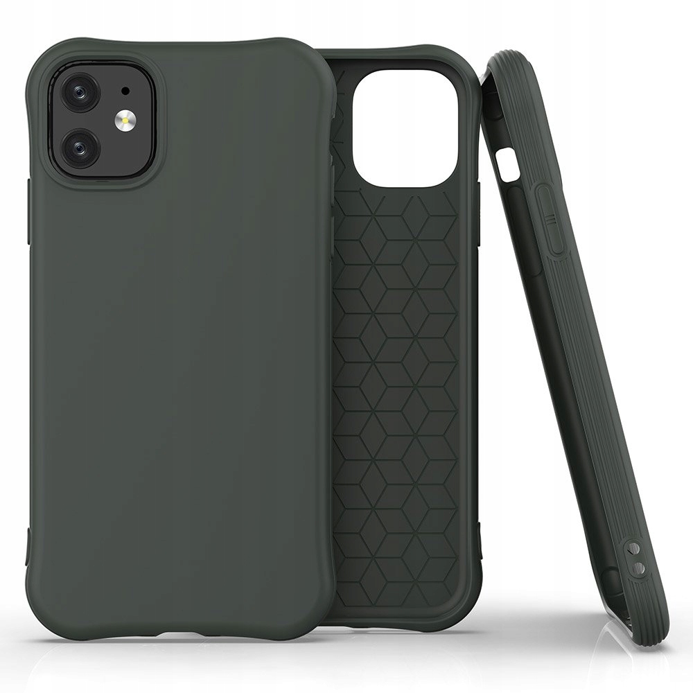 

Elastyczne żelowe etui do iPhone 11 ciemnozielony