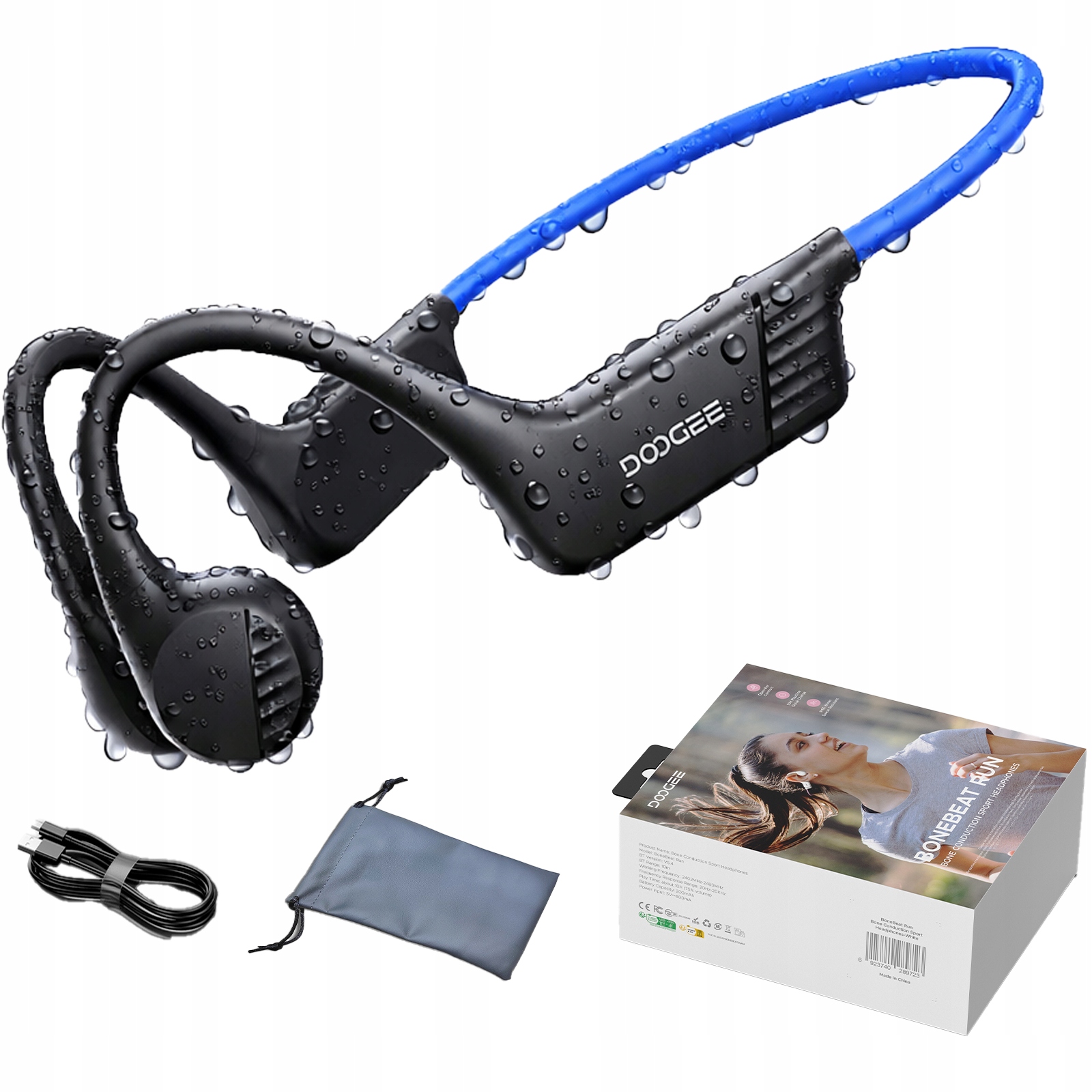 Sportovní bezdrátová sluchátka s kostním vedením Doogee BoneBeat Run