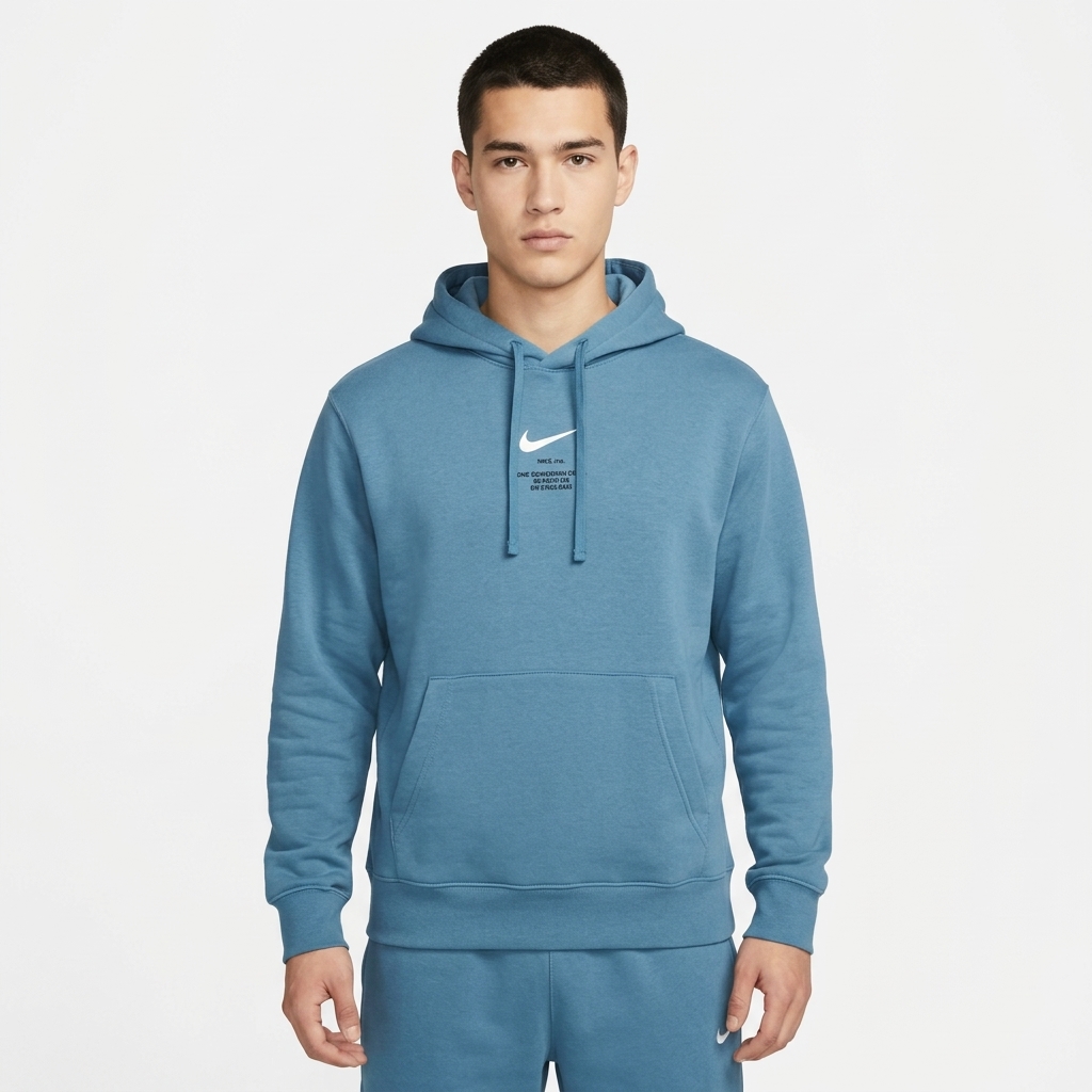 Pánská mikina s kapucí Nike Sportswear Athletic modrá IB6480-006 vel. M
