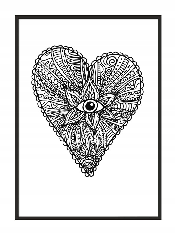 

Obraz Plakat W Ramie 53x73 cm Serce P856