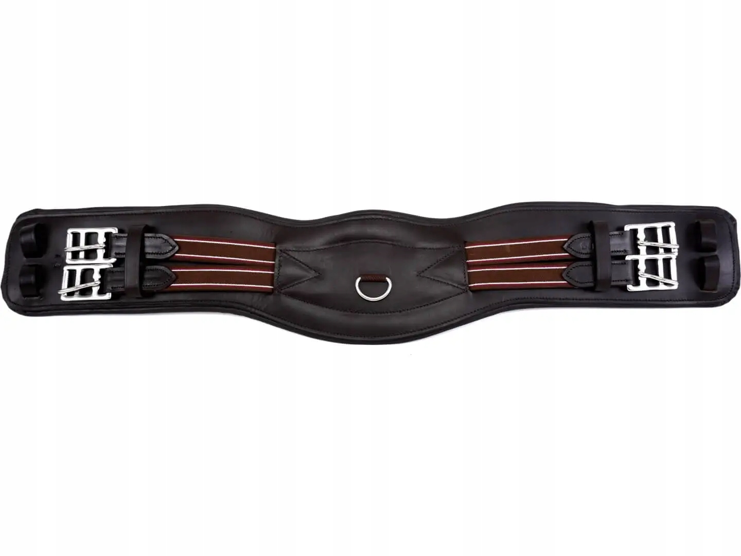 Anatomický kožený jezdecký pás Balotade Protection Hnědý 50 cm