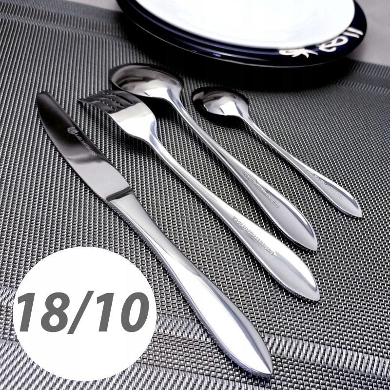 ZESTAW KOMPLET SZTUĆCÓW NIERDZEWNYCH 24 el 6os PREMIUM 18/10 POŁYSK Kod producenta 5907564505536